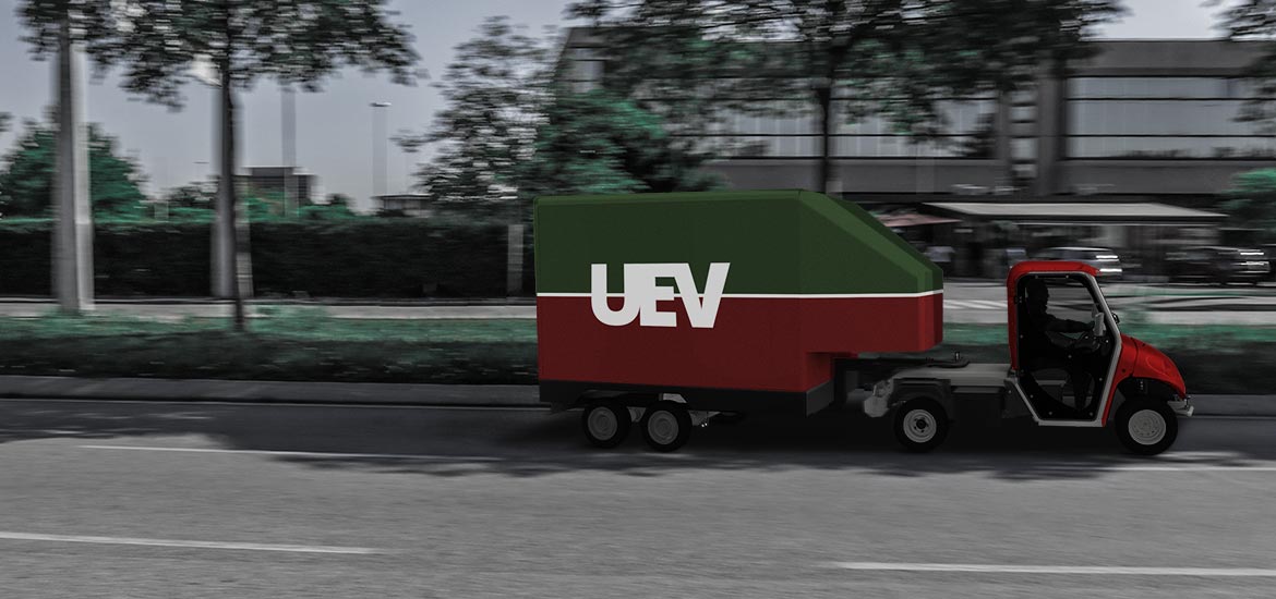 Electric vans with semi-trailer - High load volume