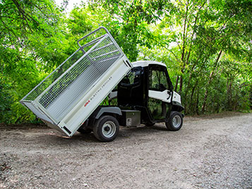 Tipper body and steel mesh sides