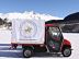 Alke electric snow vehicle with a custom tarpaulin
