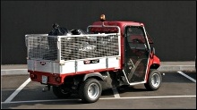 Electric vehicles with mesh sides