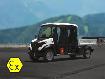 Explosionsgeschützter Elektro-Lkw – 4 Sitze