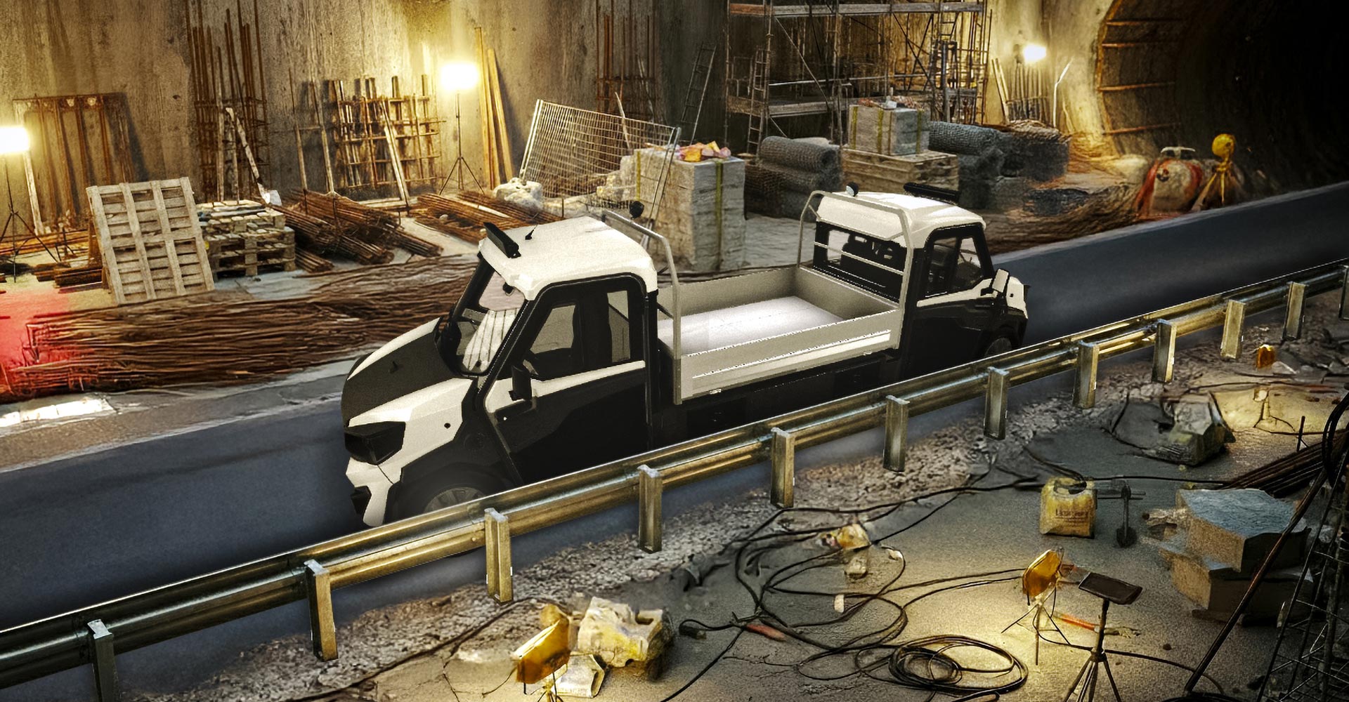 Doppelkopf Tunnelwagen mit Elektroantrieb