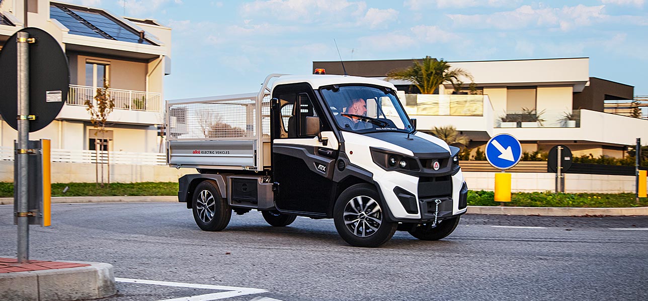 Elektro-Nutzfahrzeug mit Aufsatz