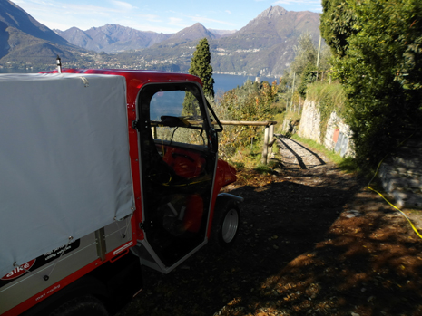 Elektrotransporter fuer Agrotourismus in huegeligen Gebieten