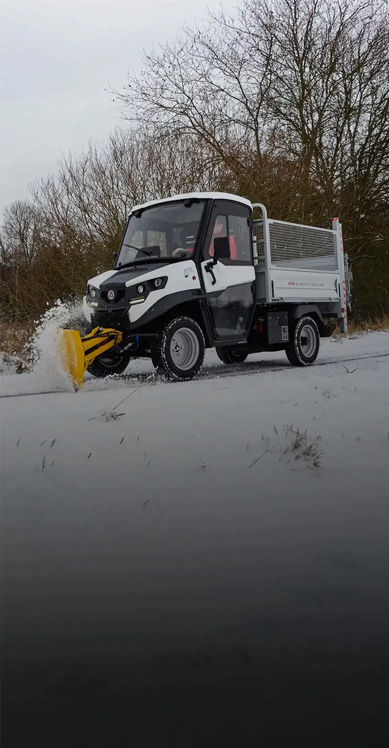 Elektrische sneeuwschuifvoertuigen