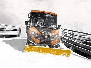 Electric snow plow vehicles