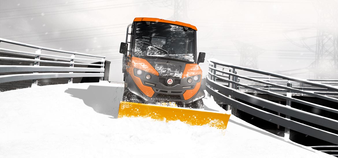 Snow plow Alke': quick coupling in 5 minutes