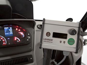 Gritter cab controls
