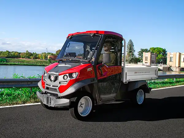 Electric utility vehicles with loading bed - Load capacity up to 1,630 kg