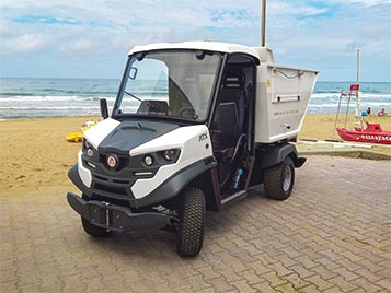 Electric vehicles on sand