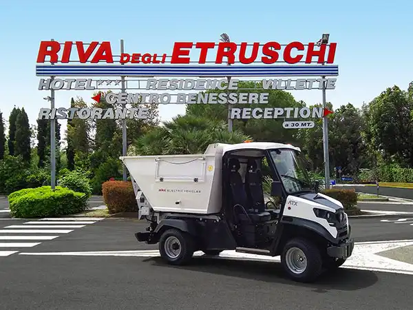 Electric utility vehicles for camping maintenance Alke' - For cleaning, and waste collection activities