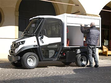 Electric van for courier