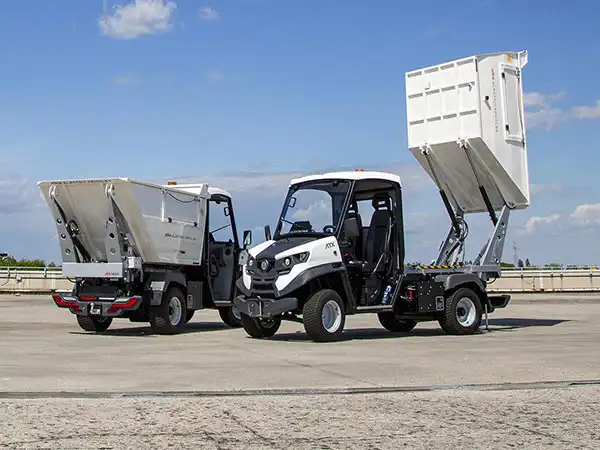 Solid Waste vehicles with bin lift system Alke'