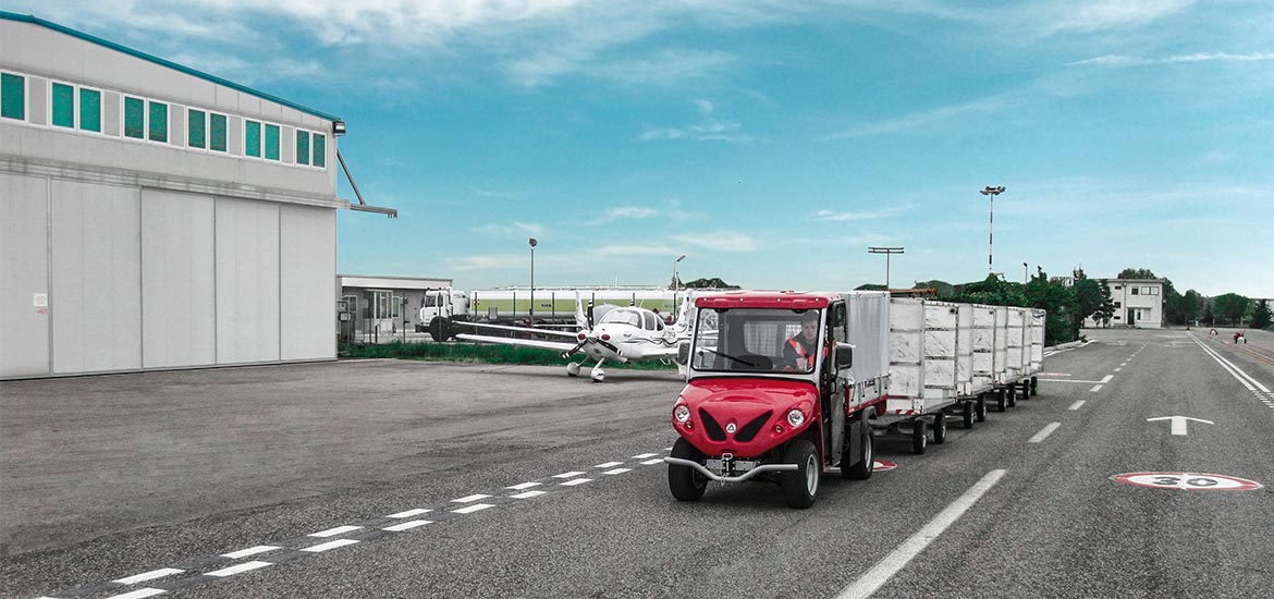 tow truck airport vehicle electric