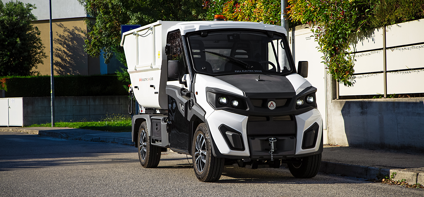 Electric off-road vehicle for maintenance in a mountain municipality