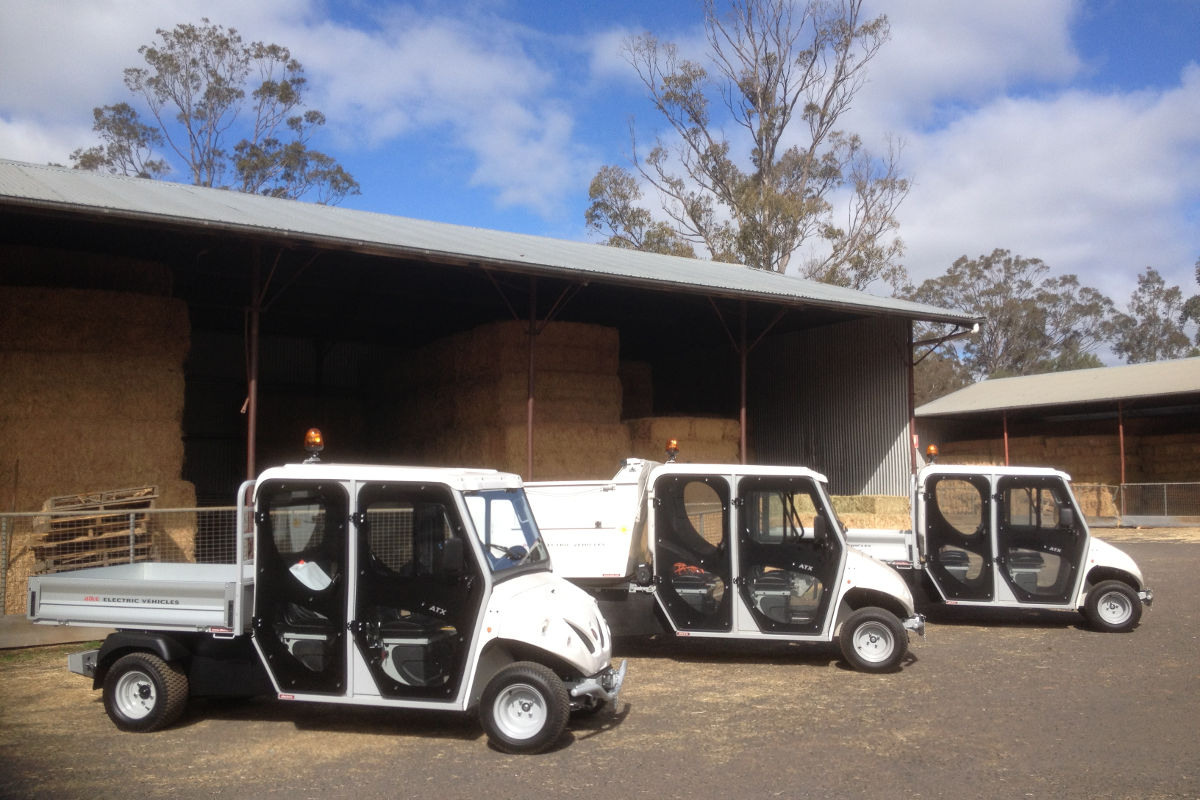 Electric utility vehicles for zoos